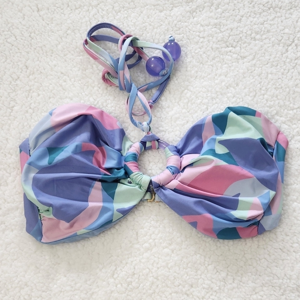 New!Beach Riot Mauve Mod Yasmin Bikini Top - Picture 7 of 12